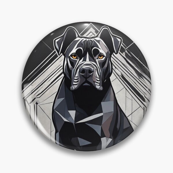 Item preview, Geometric black Amstaff designed and sold by GeometricPic.
