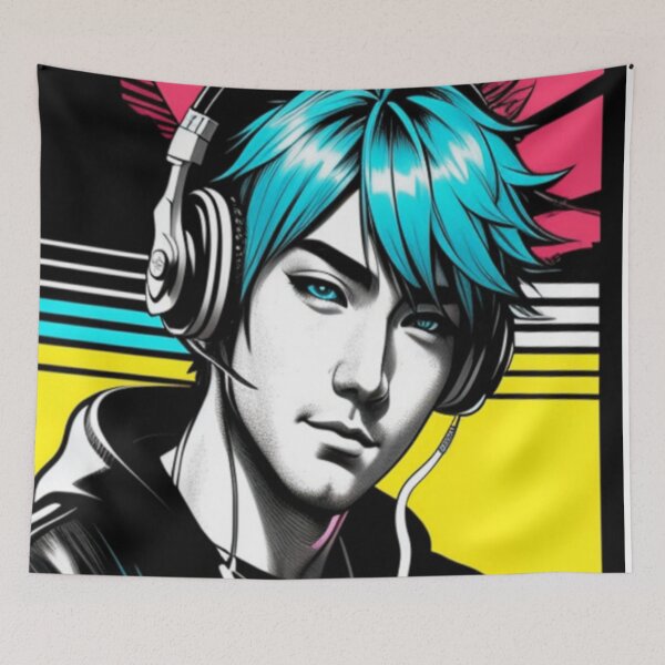 Item preview, DJ anime boy | cyberpunk #1 designed and sold by Nagikseyanart.