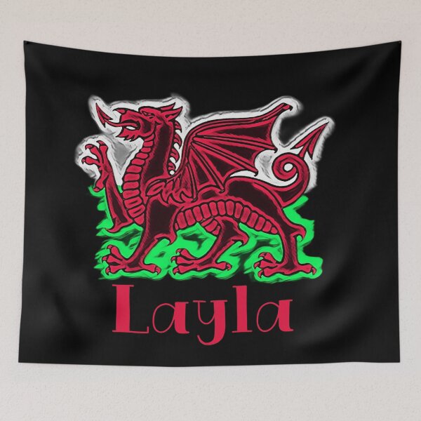 Aperçu de l'œuvre LAYLA CYMRU DRAIG GOCH DRAGON ROUGE créée et vendue par Marni Scofidio Desi9ns.