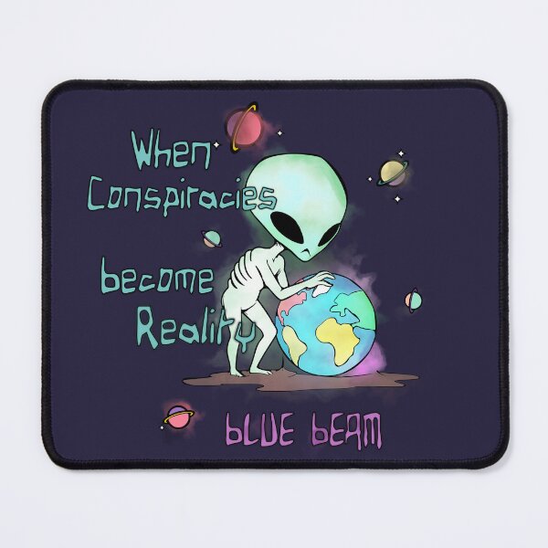 Item preview,  Alien Examines Earth - blue beam designed and sold by coyoteink.