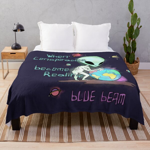 Item preview, Alien Examines Earth - blue beam designed and sold by coyoteink.