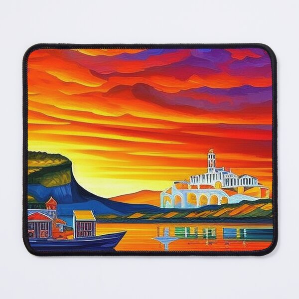 Item preview, Calm Maritime Village: Idyllic Sunset Scene 5 designed and sold by artnftjimmy.