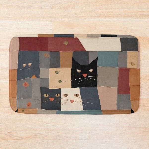 Item preview, cat face patchwork design designed and sold by aledfychan.