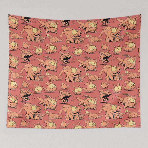 Item preview, Chewster - Land Sharks - Orange Pattern designed and sold by ChrisWhartonArt.