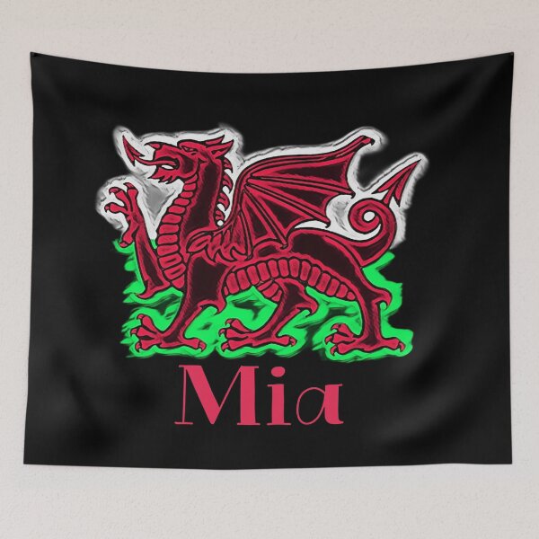Aperçu de l'œuvre MIA CYMRU DRAIG GOCH DRAGON ROUGE créée et vendue par Marni Scofidio Desi9ns.