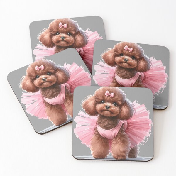 Item preview, Ballerina Poodle in A Pink Tutu designed and sold by toypoodlemom.