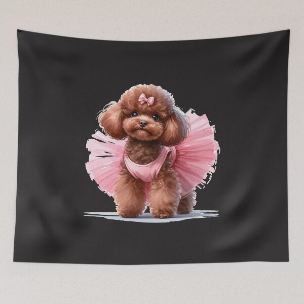 Item preview, Ballerina Poodle in A Pink Tutu designed and sold by toypoodlemom.