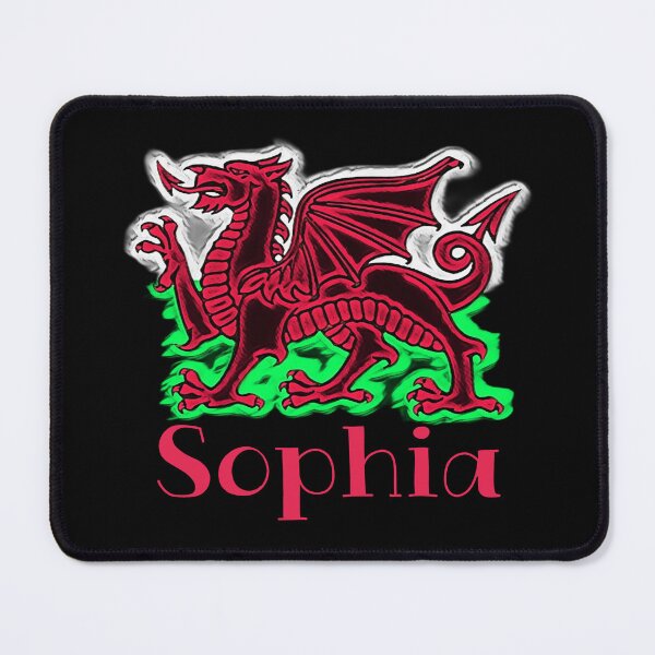 Item preview, SOPHIA CYMRU DRAIG GOCH DRAGON RED designed and sold by Marni Scofidio Desi9ns.