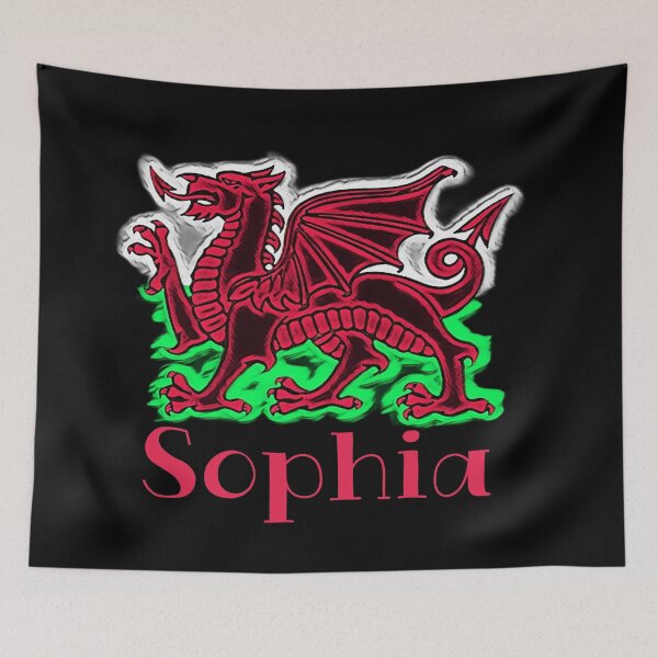 Aperçu de l'œuvre SOPHIA CYMRU DRAIG GOCH DRAGON ROUGE créée et vendue par Marni Scofidio Desi9ns.