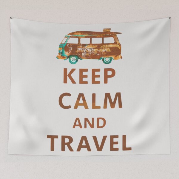 Item preview, Keep Calm and Travel designed and sold by Sketch-Shack.