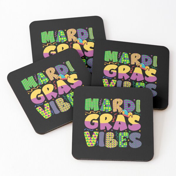 Aperçu de l'œuvre mardi gras vibes, mardi gras, Mardi Gras Parade Mardi Gras Vibes Party créée et vendue par TigerArtistic.