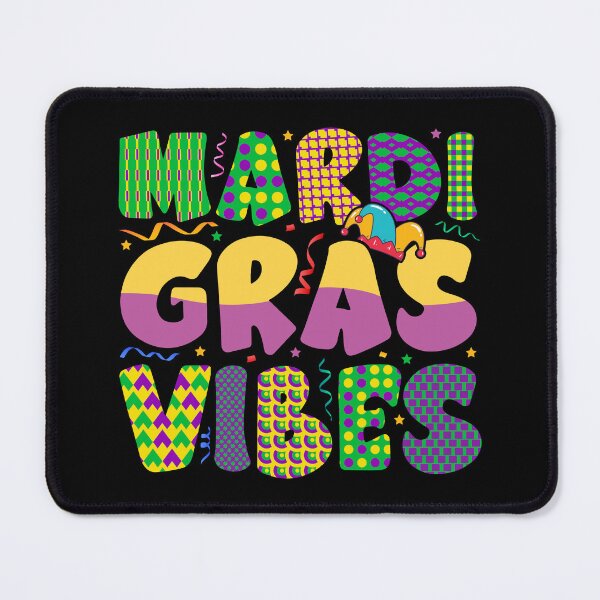 Aperçu de l'œuvre mardi gras vibes, mardi gras, Mardi Gras Parade Mardi Gras Vibes Party créée et vendue par TigerArtistic.
