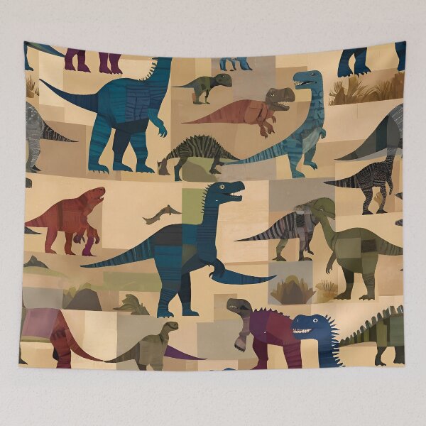 Item preview, a patchwork design-dinosaurs designed and sold by aledfychan.