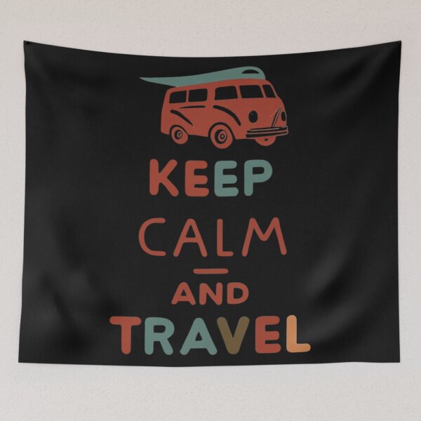 Item preview, Keep Calm and Travel designed and sold by Sketch-Shack.