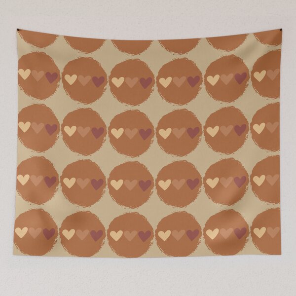 Item preview, Boho Brown Hearts designed and sold by Seedcap7.