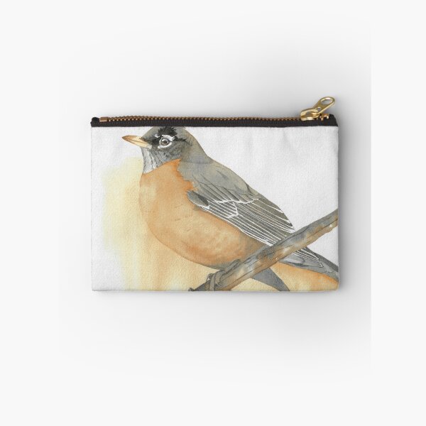 Item preview, American robin watercolor bird portrait v2 designed and sold by L'Atelier Oranjade.