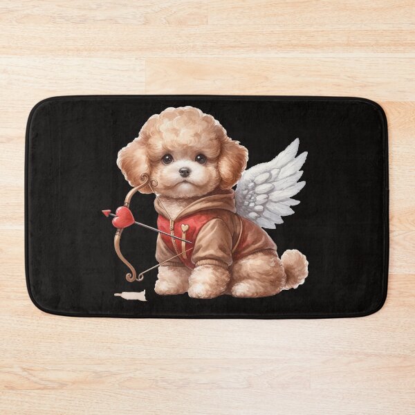 Item preview, Cupid Poodle with Bow & Arrow designed and sold by toypoodlemom.