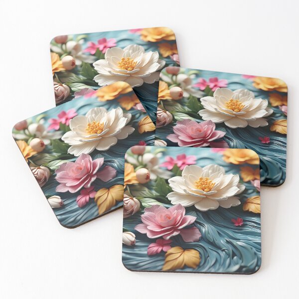 Item preview, Blossoming Serenity: Floral Harmony on Swirling Waters designed and sold by ArtComixHaven.