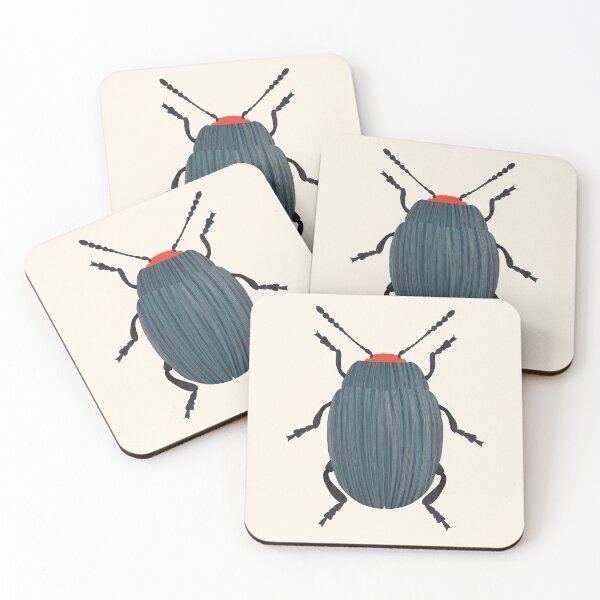 Item preview, Blue and cute Beetle designed and sold by Elbuenlimon.