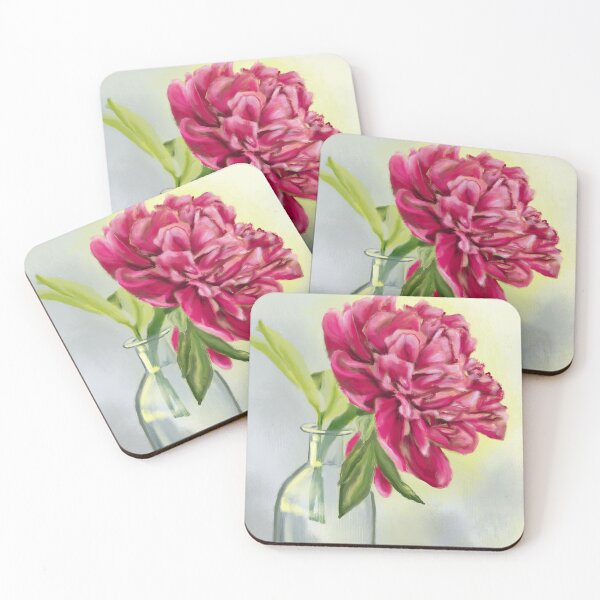 Item preview, Pink Peony Floral Painting in Acrylic designed and sold by Jennifer Margrave-Garcia.