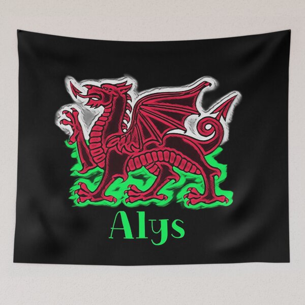 Item preview, ALYS CYMRU DRAIG GOCH DRAGON GREEN designed and sold by Marni Scofidio Desi9ns.