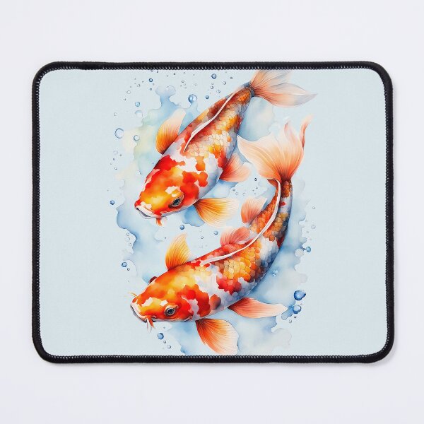 Item preview, Colorful Watercolor Pair Of Koi Fish designed and sold by anyasevchenko.