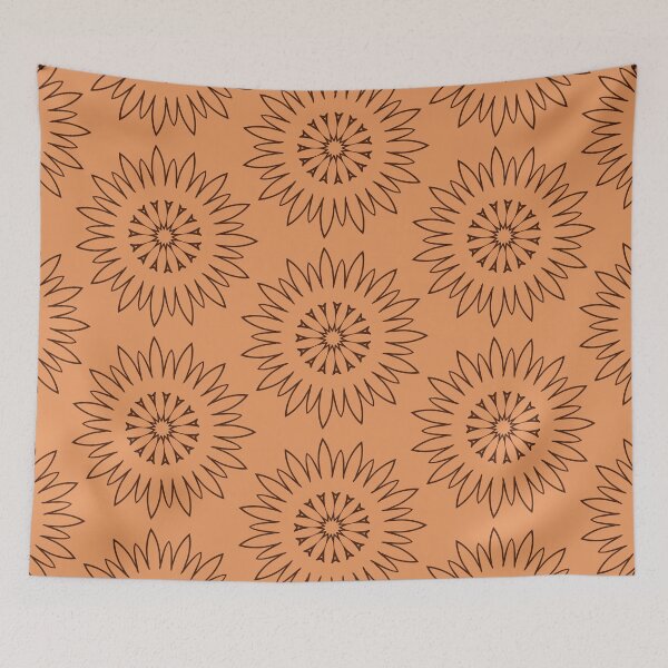 Item preview, Sand colored flowers background designed and sold by HumeurMandarine.