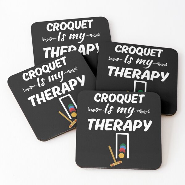 Item preview, Croquet is my therapy, funny Croquet mallet sport lover designed and sold by NBSStore.