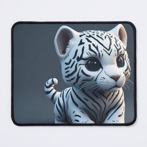 Item preview, White Animal, Lion, cute, fuffly, mini, baby, kids, children designed and sold by Cyber Kids.