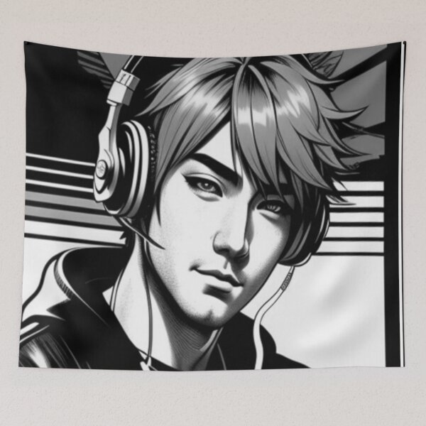 Item preview, DJ anime boy | cyberpunk #4 designed and sold by Nagikseyanart.