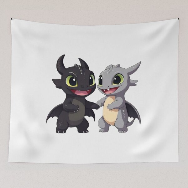 Item preview, Two cool toothless dancing together  designed and sold by sweetiejojo.
