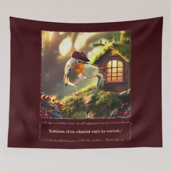 Item preview, (With text) 'Robinson often whistled while he worked…' designed and sold by ArtSea-Bubble.