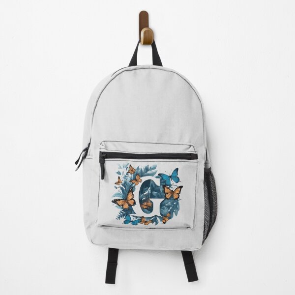 Item preview, Letter G in blue with butterflies designed and sold by Shinery2023.
