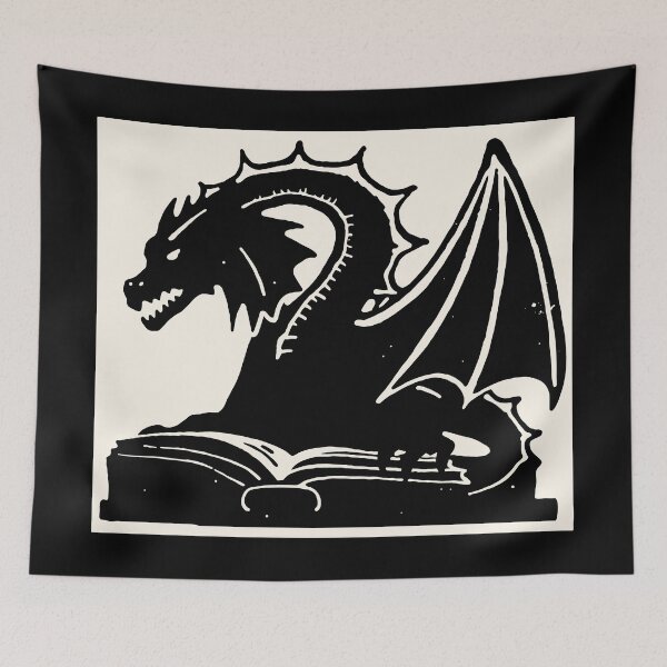 Item preview, Fantasy Dragon Reading a Book designed and sold by ArtemMKV.