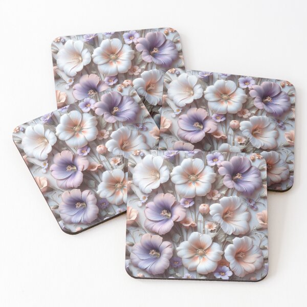 Item preview, Ethereal Elegance: Serene Petals in Symmetric Bloom designed and sold by ArtComixHaven.