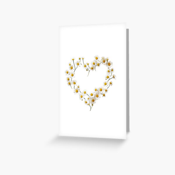 Item preview, Daisies Heart Floral Artwork designed and sold by SimEdd92.