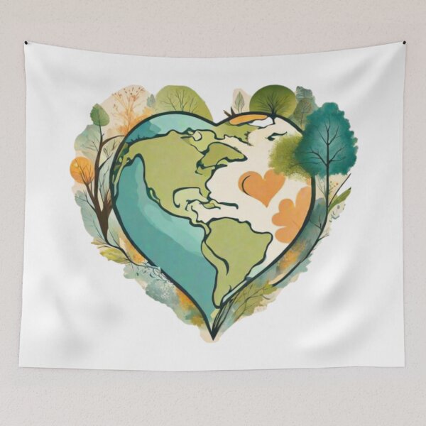 Item preview, Heart-shaped Earth designed and sold by elleci.