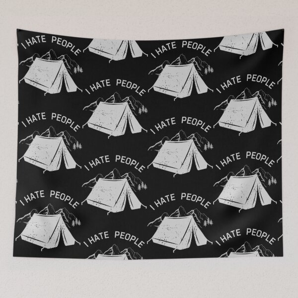 Item preview, I Hate People I Love Camping designed and sold by AniArtPL.