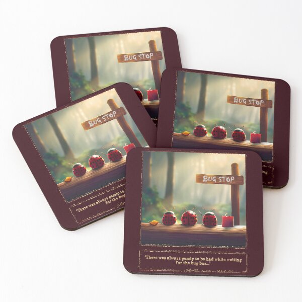 Item preview, (With text) 'There was always gossip to be had while waiting for the bug bus…' designed and sold by ArtSea-Bubble.