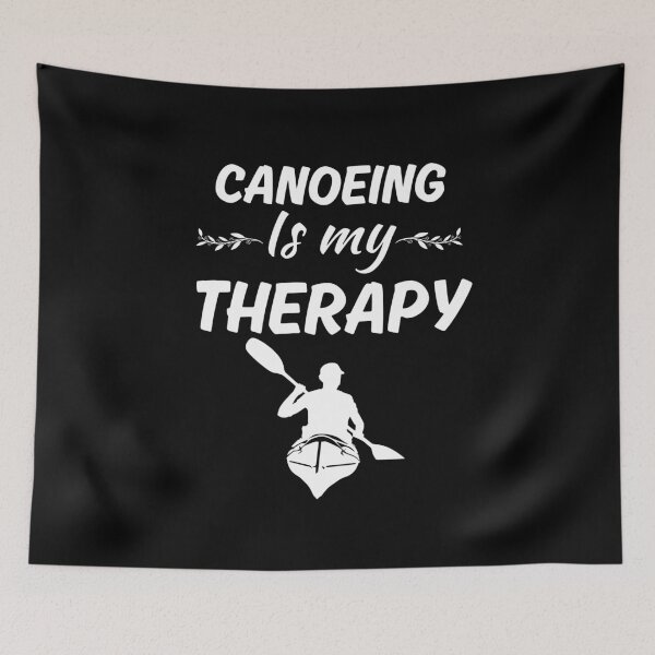Item preview, Canoeing is my therapy, funny canoeing sport fan quote sayings designed and sold by NBSStore.