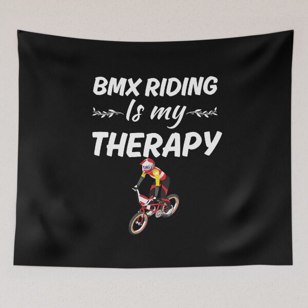 Item preview, BMX riding is my therapy, funny bmx riders sport lovers player team designed and sold by NBSStore.