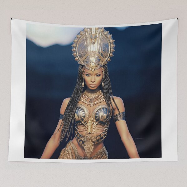 Item preview, Afro Warrior, defender of ancestral roots designed and sold by My Aspian.