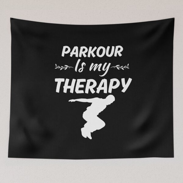 Item preview, Parkour is my therapy, funny parkour runner athlete saying designed and sold by NBSStore.
