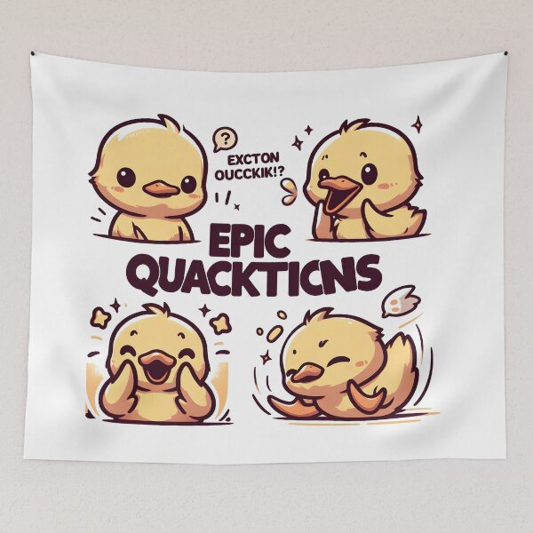 Item preview, Duckling Expressions: Epic Quacktions designed and sold by Dungeon-Depot.