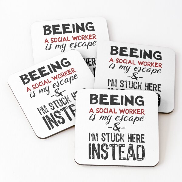 Item preview, Beeing A Social Worker is my escape designed and sold by BYNDART.