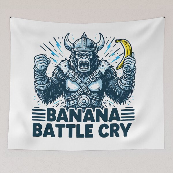 Item preview, Viking Gorilla: Banana Battle Cry designed and sold by Dungeon-Depot.