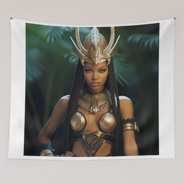Item preview, Afro Warrior, defender of ancestral roots designed and sold by My Aspian.