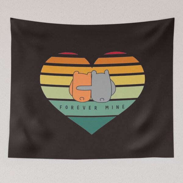 Item preview, Funny retro love,forever mine designed and sold by kozlebozle007.