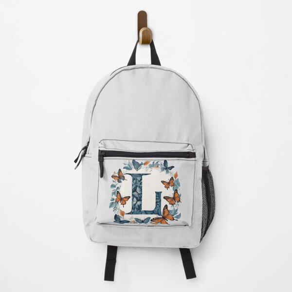 Item preview, Letter L in blue with butterflies designed and sold by Shinery2023.