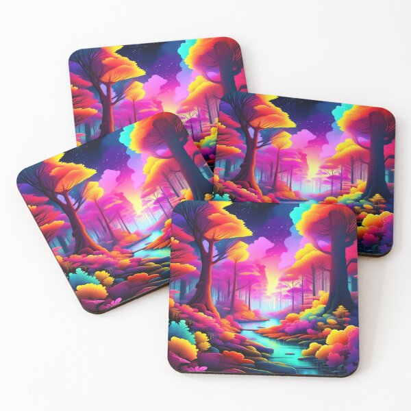 Item preview, forest in bright colors designed and sold by aipaint.
